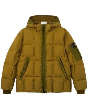 Stone Island Garment Dyed Crinkle Reps Ny Jacket - Green