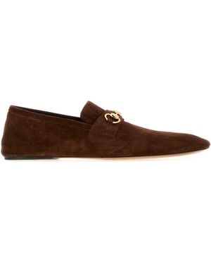 Gucci Suede Ragazzo Loafers - Brown