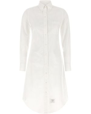 Thom Browne 'Oxford' Chermisier Dress - White