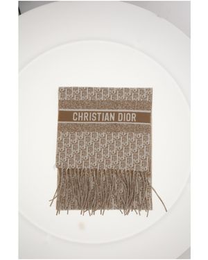 Dior Dior Dior Oblique Natte Scarf - White