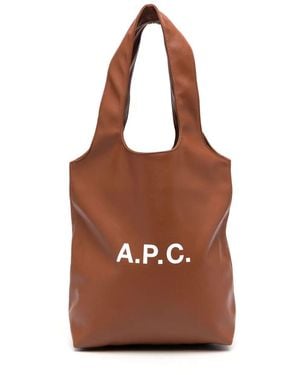 A.P.C. Ninon Small Tote Bag - Brown