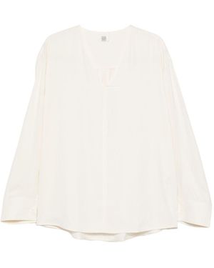TOTEME V-Necked Blouse - White