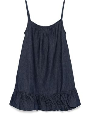 Dries Van Noten Diley Denim Mini Dress - Blue