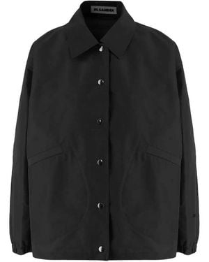 Jil Sander Jacket With Elasticated Cuffs - Black