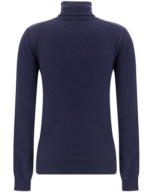 Balenciaga Cashmere Turtleneck Sweater - Blue
