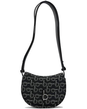 Burberry "Rocking Horse" Mini Crossbody Bag - Black