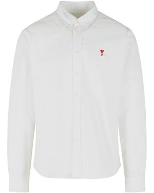 Ami Paris 'Ami De Cœur' Cotton Shirt - White