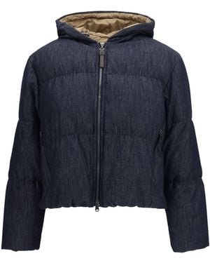 Brunello Cucinelli Padded Jacket - Blue