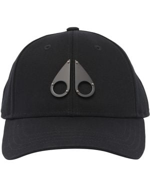 Moose Knuckles Logo Icon Baseball Cap - Black
