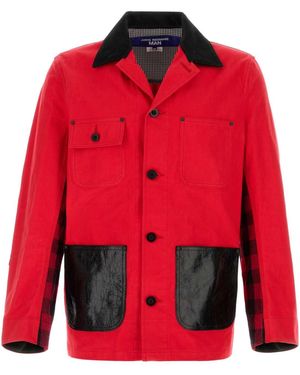 Junya Watanabe Notched Lapel Jacket - Red