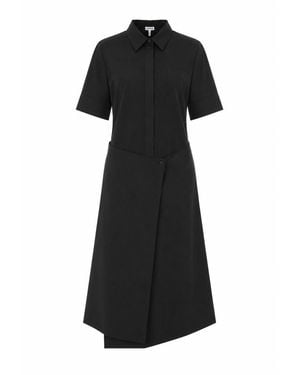 Loewe Cotton And Silk Dress - Black