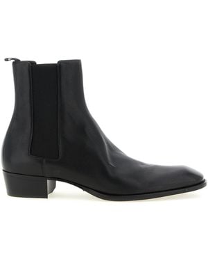 Saint Laurent 'Stanton' Ankle Boots - Black