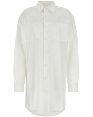 Maison Margiela Poplin Shirt Mini Dress - White