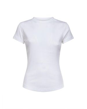 Isabel Marant Ribbed Cotton Taomi T-Shirt - White