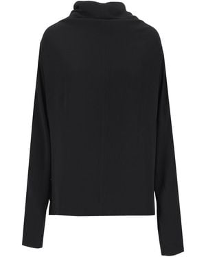 TOTEME Cowl Neck Blouse - Black