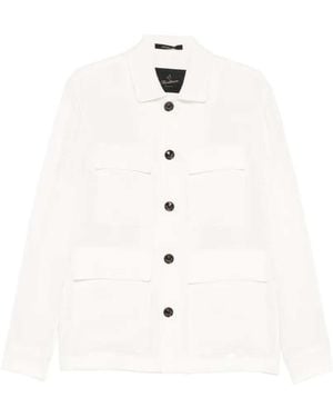 Montecore Shirt Jacket With Buttons And Pockets - White