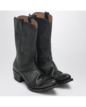 Prada Texan Boots - Black