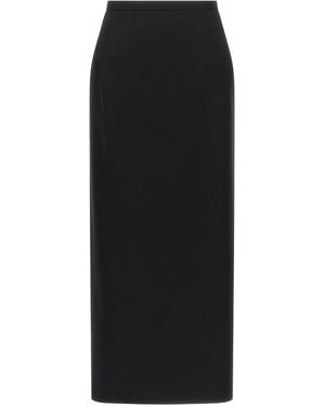 Magda Butrym Skirt With Closure And Back Panel - Black