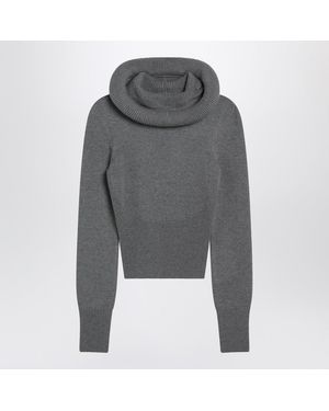 Alaïa Wool Hoodie - Gray