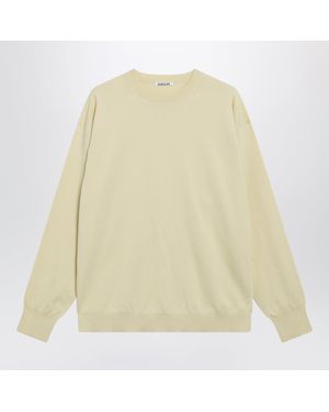 AURALEE Cotton Sweater - Natural