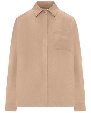 Max Mara Siamese Silk Canvas Shirt - Natural