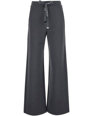 Max Mara 'S Maxmara Smmbali Pants With Pockets And High Waist - Blue