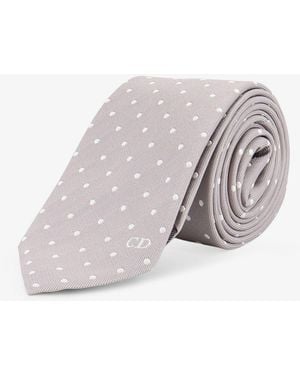 Dior Dior Silk Tie - White