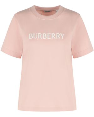 Burberry 'Frankie' Cotton T-Shirt - Pink