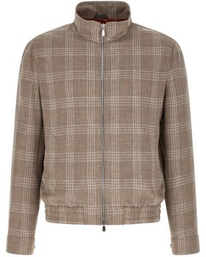 Brunello Cucinelli Tartan Jacket - Brown