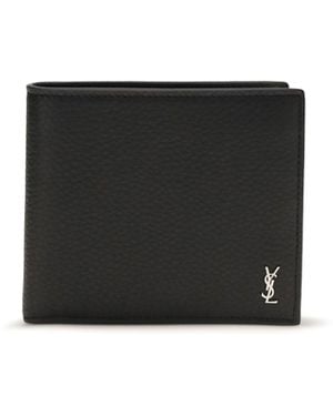 Saint Laurent Leather Wallet - Black