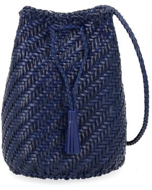 Dragon Diffusion Leather Clutch - Blue