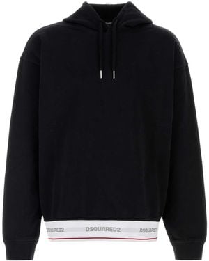 DSquared² Dsquared Cotton Oversize Sweatshirt - Black