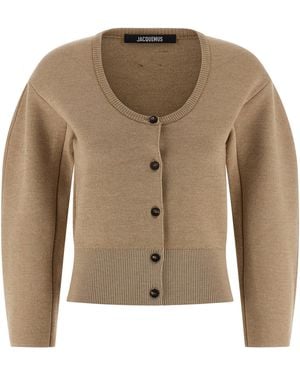 Jacquemus 'Le Gilet Doppio' Cardigan - Natural