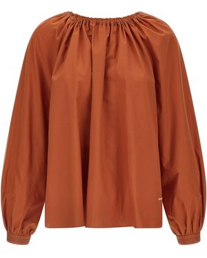 Marni Boat Neck Blouse - Orange