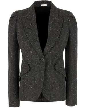 McQueen Clothing Blazers & Gilets - Black