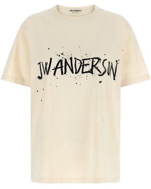 JW Anderson J.W.Anderson 'Circular' T-Shirt - Natural