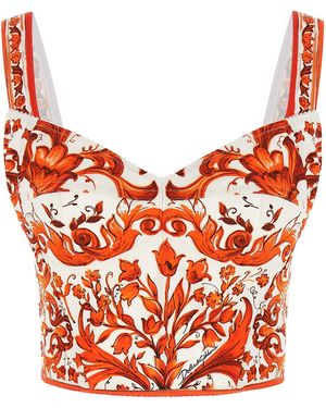 Dolce & Gabbana 'Maiolica' Top - Red