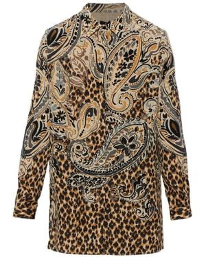 Etro Printed Silk Shirt - White