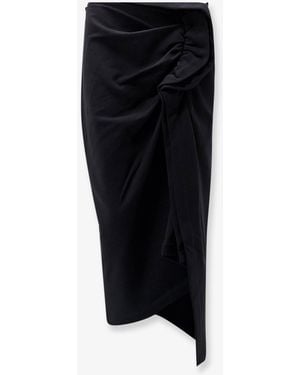 Dries Van Noten Cotton Midi Skirt - Black