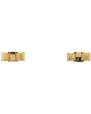 Ferragamo Salvatore Metal Vara Earrings - Metallic