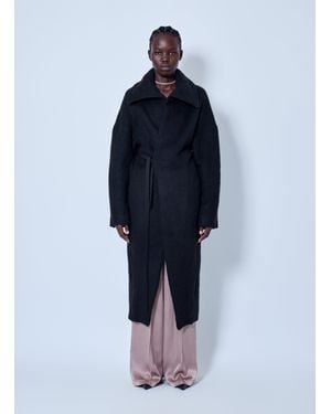 Rick Owens Dracucollar Belted Coat - Blue