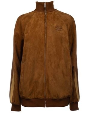 Miu Miu Clothing Jackets - Brown