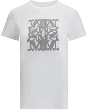 Max Mara Embroidered Monogram T-Shirt - White