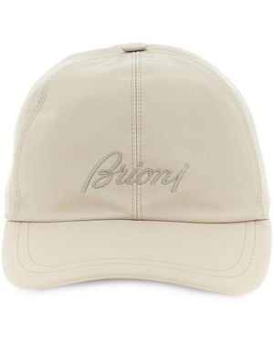 Brioni Logo Baseball Cap - Natural