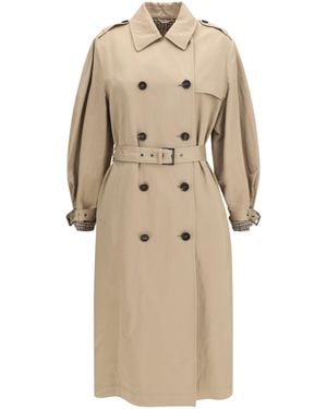 Brunello Cucinelli Belted Trench Coat - Natural