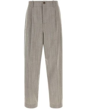 Golden Goose Deluxe Brand Cappuccino Wool Blend Pant - Gray
