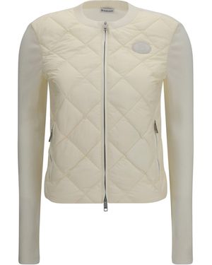 Burberry Quilted Knit Cardigan - White