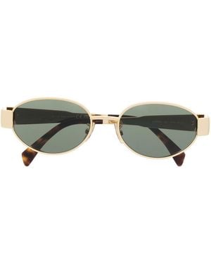 Celine Triomphe Metal 01 Sunglasses - Green