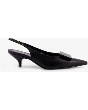 Celine Signature Leather Pumps - White