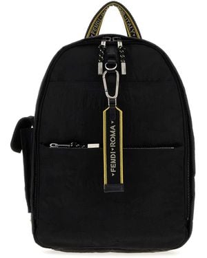 Fendi Fabric Climb Backpack - Black